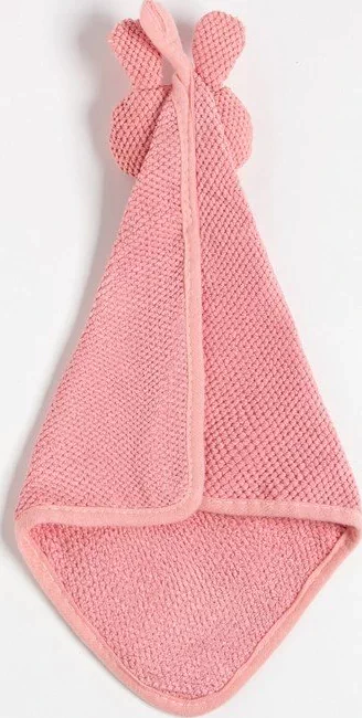 Полотенце кухонное Доляна "Заяц", цв. розовый 30*30 см 280гр/м2