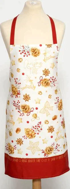 Фартук "Этель" Golden Christmas 60х70см, 100% хл, саржа 190 гр/м2