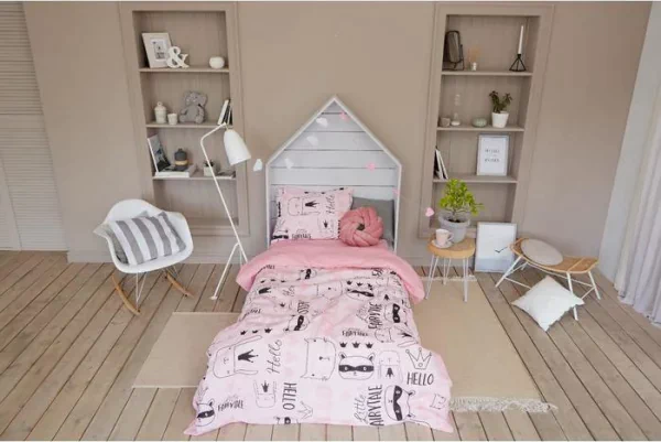 Постельное белье "Этель" 1.5 сп Little crown 143*215 см, 150*214 см, 50*70 см -1 шт,100% хл, бязь