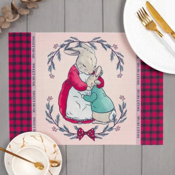 Салфетка на стол "Семья", ПВХ, 40*29 см