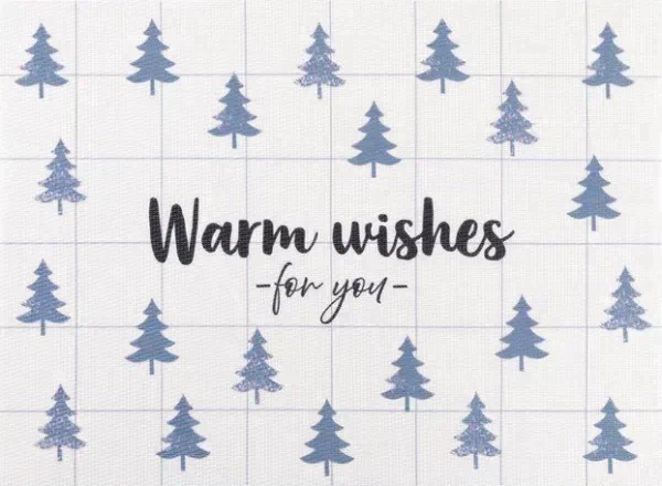 Новогодняя салфетка на стол Warm wishes, 40х29 см