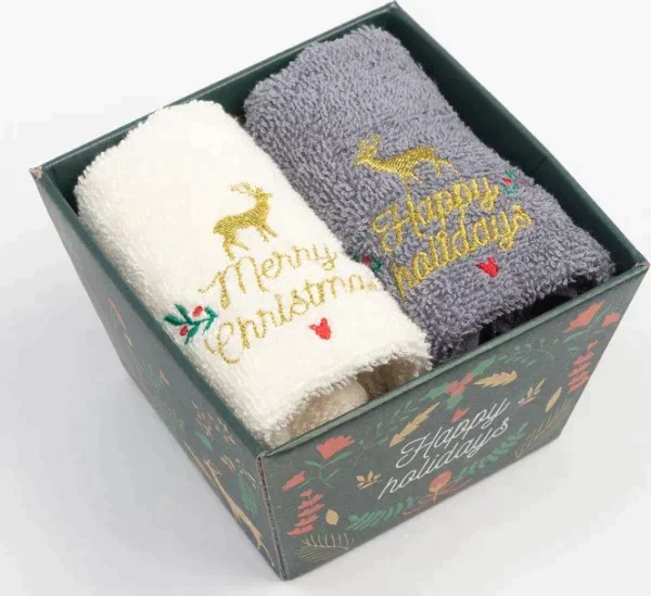 Набор полотенец "Merry christmas" 30х60 см-2шт, 100% хлопок 340 г/м2