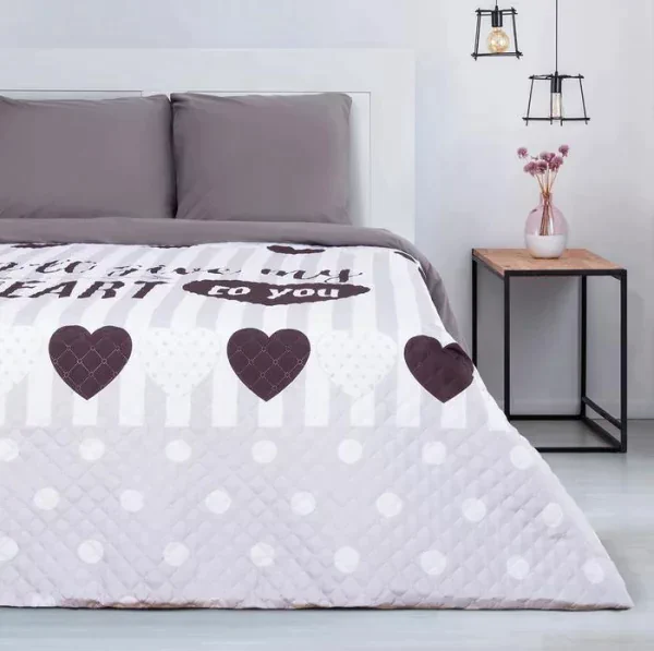 Покрывало "Этель" 2 сп My heart, 180х220 ±5 см, микрофибра