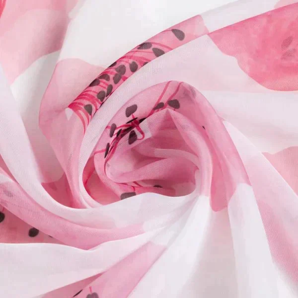 Комплект тюлей "Этель" Flowers, 145*260 см-2 шт, вуаль