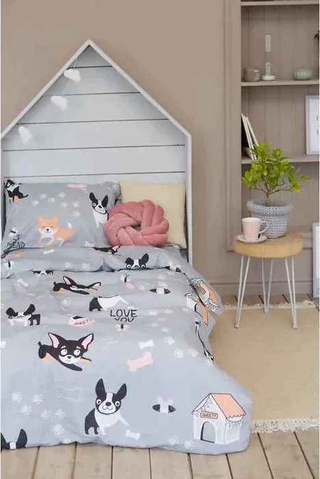 Постельное белье "Этель" 1.5 сп Best friend 143*215 см, 150*214 см, 50*70 см -1 шт,100% хл, бязь