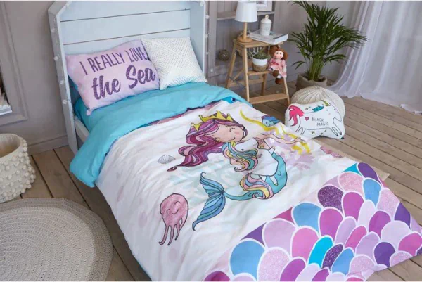 Постельное бельё «Этель» 1.5 сп Really mermaid 143*215 см, 150*214 см, 50*70 см -1 шт,100% хл, бязь