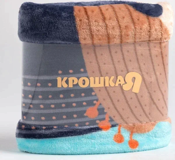 Плед Крошка Я "Лис" 100*140 см, велсофт, 100% пэ
