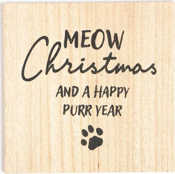 Новогодний набор кухонный Meow Christmas подставка, прихватка