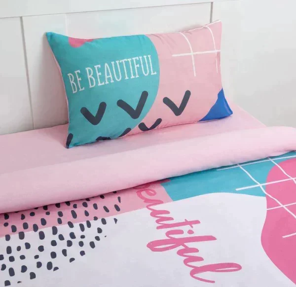 Постельное бельё «Этель» 1.5 сп Be beautiful 143*215 см, 150*214 см, 50*70 см -1 шт,100% хл, бязь