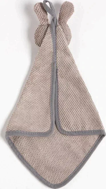 Полотенце кухонное Доляна "Заяц", цв. серый 30*30 см 280гр/м2