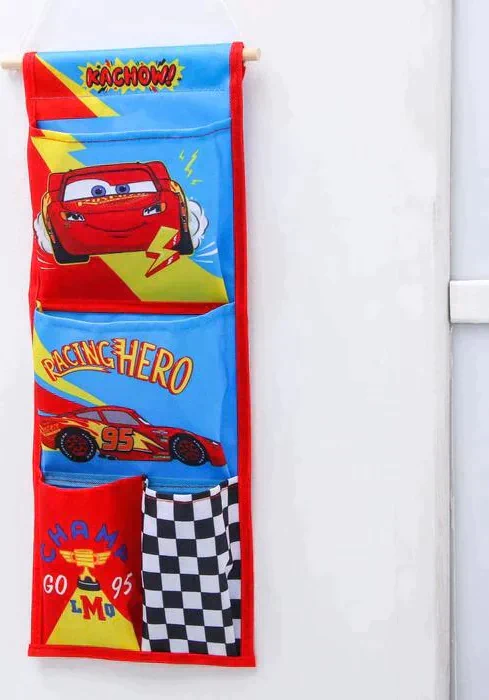 Кармашки вертикальные настенные "Racing hero", Тачки