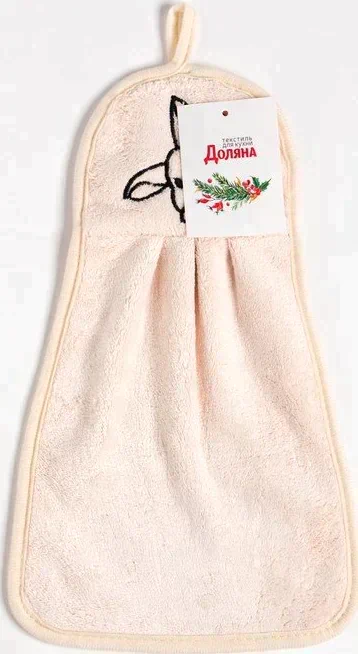 Кухонное полотенце Доляна "Зайчик"  23х36 см, микрофибра, 100% п/э