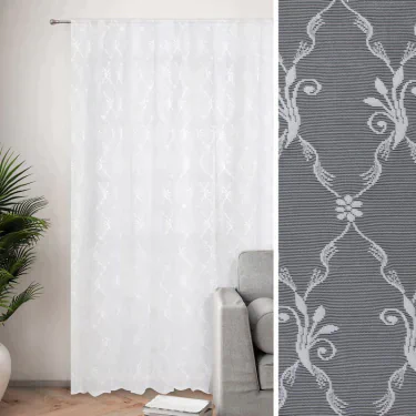 Тюль "Этель" Италия, 250х250 см с фестоном, 62 г/м²，100% п/э