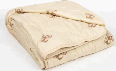 Одеяло облегчённое Адамас "Овечья шерсть", размер 140х205 ± 5 см, 200гр/м2, чехол п/э