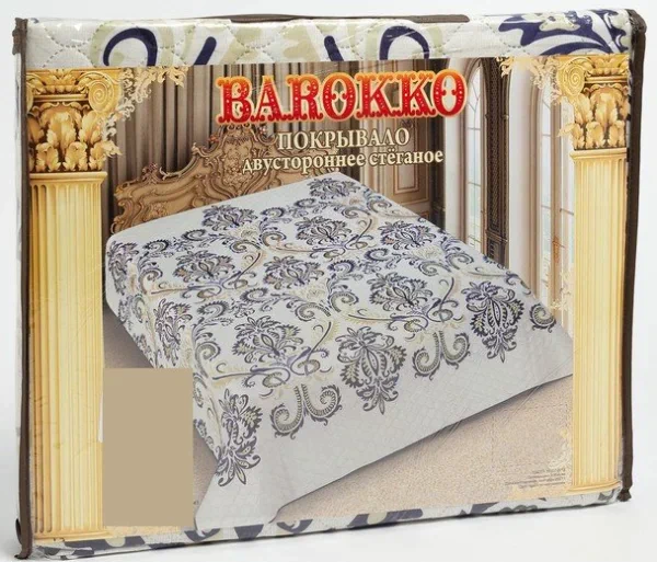 Покрывало двусторонее Marianna Barokko, размер 180х220 см, полиэстер 100%