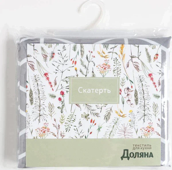 Скатерть Доляна Hexagon 145х250 см, 100% п/э