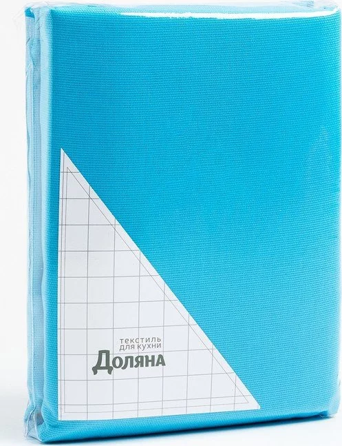 Шторы для кухни "Доляна" Лесная голубика 150х180 см- 2 шт, подхваты - 2 шт, 165 г/м2, 100% х