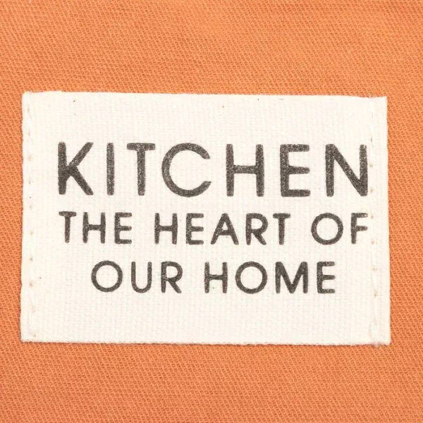 Набор кух. Этель Kitchen, цв. оранжевый, варежка-прихватка 18х29 см, прихватка 19х19 см