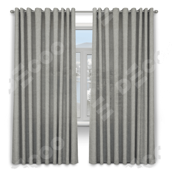 Шторы на люверсах ткань лён кашемир серый