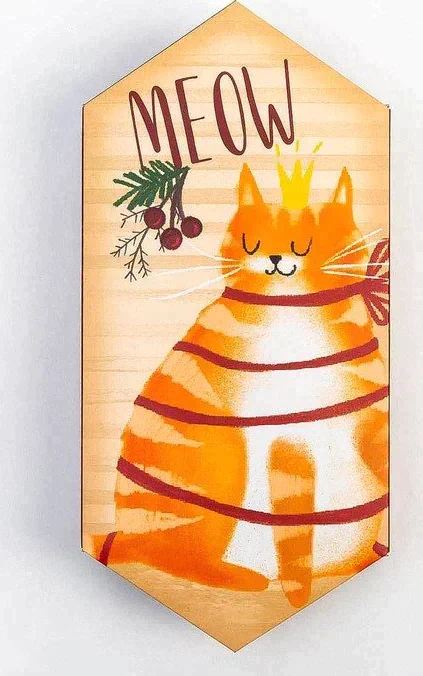 Полотенце махровое Этель Meow 30х60 см, 100% хл, 340г/м2
