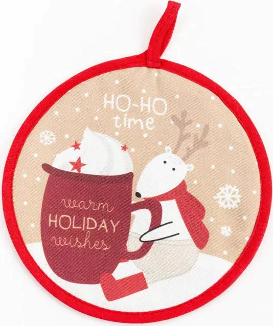 Набор подарочный Let it snow кухонное полотенце, прихватка, силиконовая форма