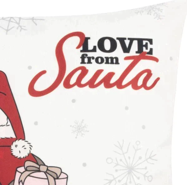 Наволочка Этель "Love from Santa", 40*40 см, 100 п/э, велюр