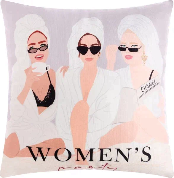 Подушка декоративная "Womens party" 40х40 см, 100% п/э