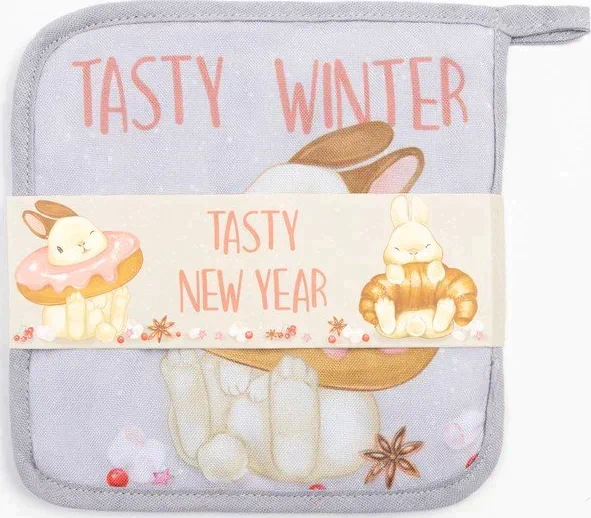 Набор кухонный Доляна Tasty winter: подставка, прихватка