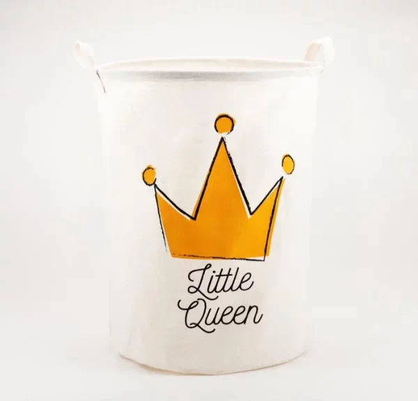 Корзинка текстильная Этель "Little queen" 34х43 см, водонепроницаемая