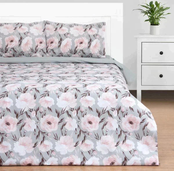 Постельное бельё Этель Дуэт Peonies 143х215 см-2шт, 220х240 см, 50х70 см-2шт, поплин,125 г/м2
