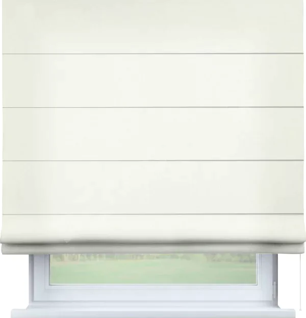 Римская штора «Кортин», канвас молочный, для проёма