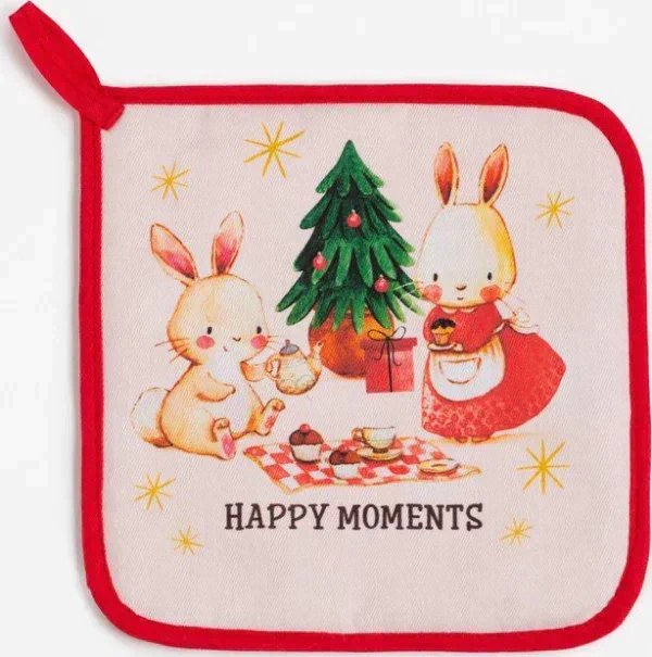 Набор кух. "Happy moments" варежка-прихватка 20х28 см, прихватка 19х19 см, 100% хл