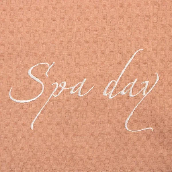 Набор для бани Spa day жен.парео 80х150±4 см, чалма, 100% хл., ваф.полотно, беж., 160 гр/м2