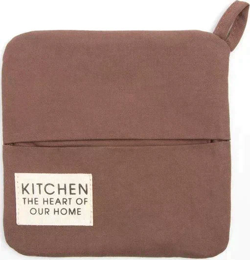 Набор кух. Этель Kitchen, цв. коричневый, варежка-прихватка 18х29 см, прихватка 19х19 см