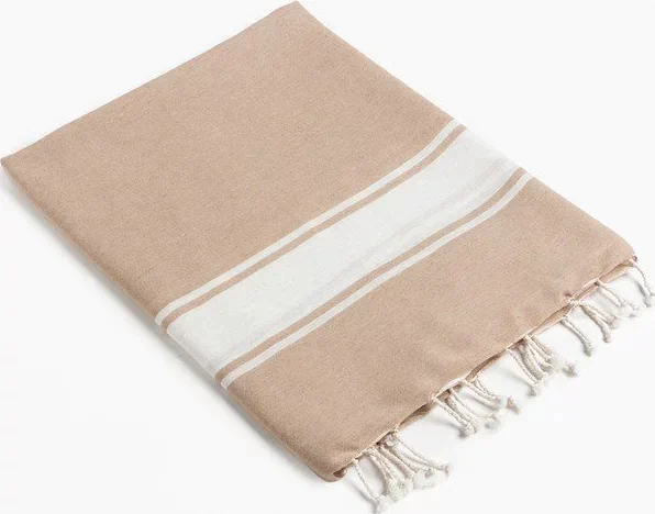 Полотенце для ванны Пештемаль Love Life "Cotton Foutah"90х170см,220г/м,80%хл, 20% п/э, мокко   73643