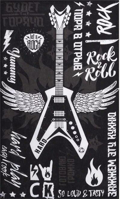Полотенце кухонное «Let's rock» 35х60 см