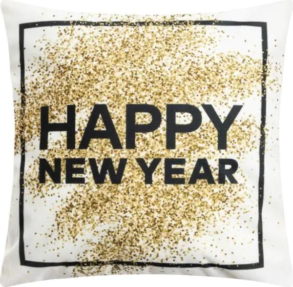 Наволочка Этель "Happy New Year" 40 х 40 см, 100% п/э