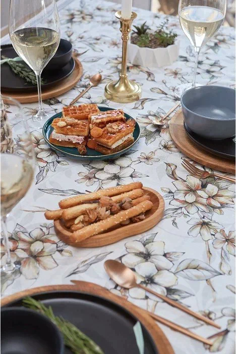 Скатерть "Этель" Floral mood 220х147 см, 100 % хлопок, репс 210 гр/м2