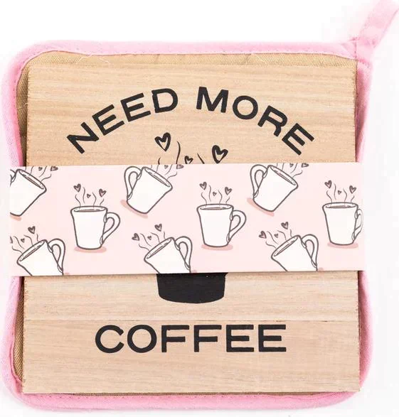 Набор кухонный "Coffee" прихватка, подставка под горячее