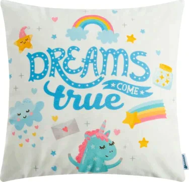 Наволочка декоративная Крошка Я "Dreams true" 40 х 40 см, 100% п/э