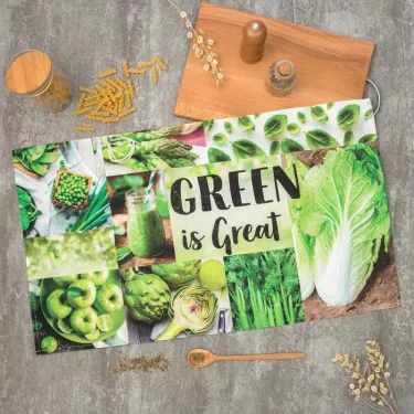 Полотенце "Этель" GREEN 40х73 см, 100% хл, саржа 190 гр/м2