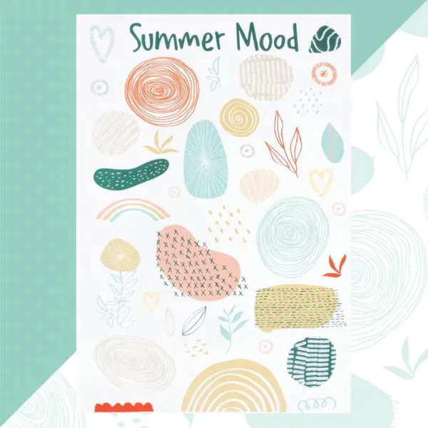 Полотенце пляжное Этель Summer mood 96х146 см, 100% хлопок
