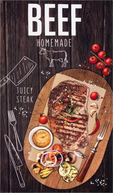 Набор полотенец "Этель" Meat dish 4 шт, 100% хлопок