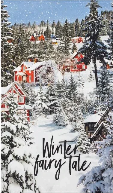 Полотенце "Этель" Winter tairy tale 40х70 см, 100% хл, саржа 190 гр/м2