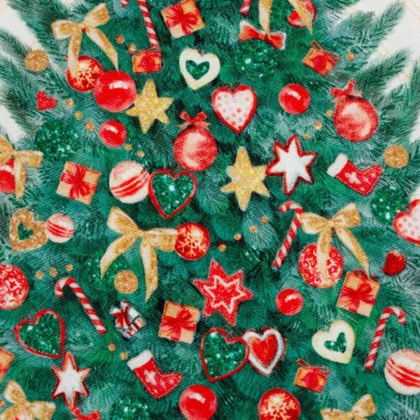 Набор салфеток "Этель" Golden Christmas 40х40см 4 шт, 100% хл, саржа 190 гр/м2
