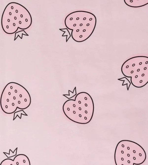 Постельное бельё «Этель» евро Pink strawberry 200*217 см, 240*220 см, 70*70 см - 2 шт