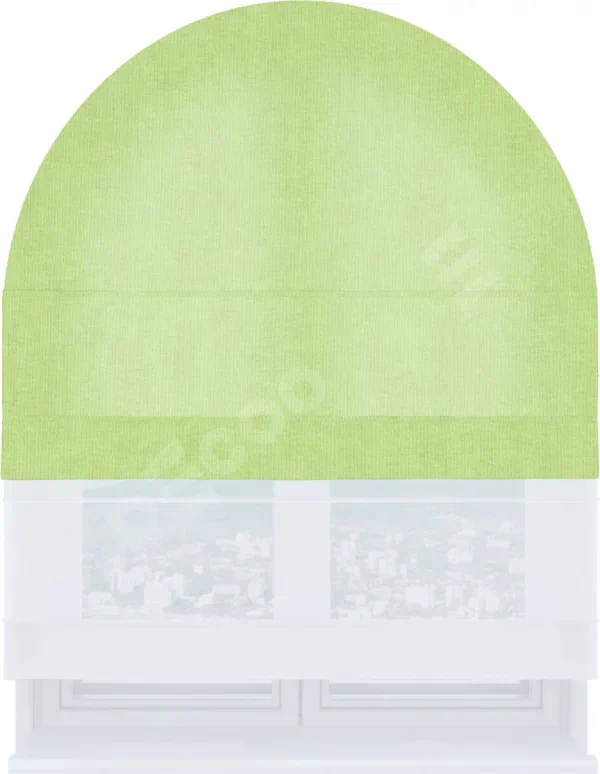 Римская штора «Кортин», канвас липовый, день-ночь для арочного проёма