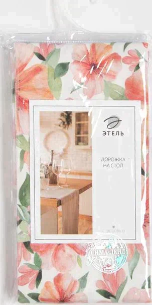 Дорожка на стол Этель Flowers 40х149см, 100% хл, саржа 190 г/м2