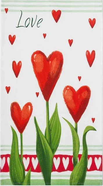 Набор "Love" полотенце 40х73см, саржа 190гр/м2, формочки для печенья