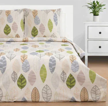 Постельное бельё "Этель" 1.5 сп Foliage 143*215 см, 150*214 см, 70*70 см -2 шт, бязь